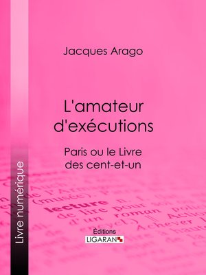 cover image of L'amateur d'exécutions
